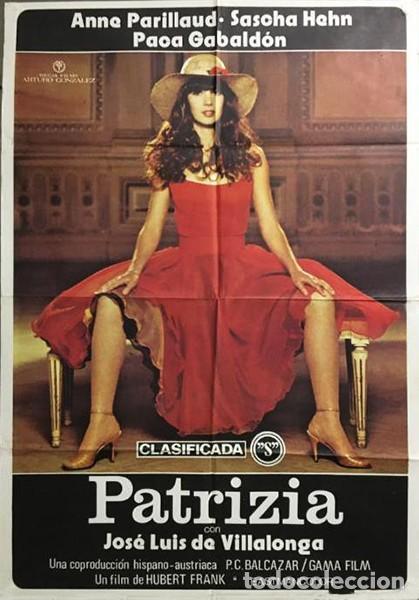 Cine: Patrizia P&oacute;ster original 70x100 cm aprox. Anne Parillaud Sascha Hehn Jos&eacute; Luis de Vilallonga