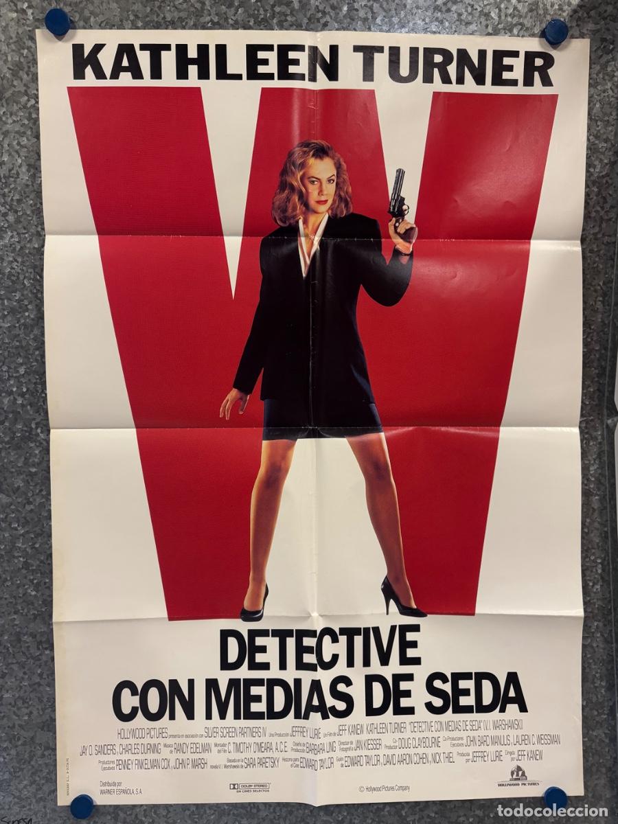 Cine: Detective con medias de seda, Kathleen Turner, Angela Goethals, A&ntilde;o 1991, POSTER ORIGINAL