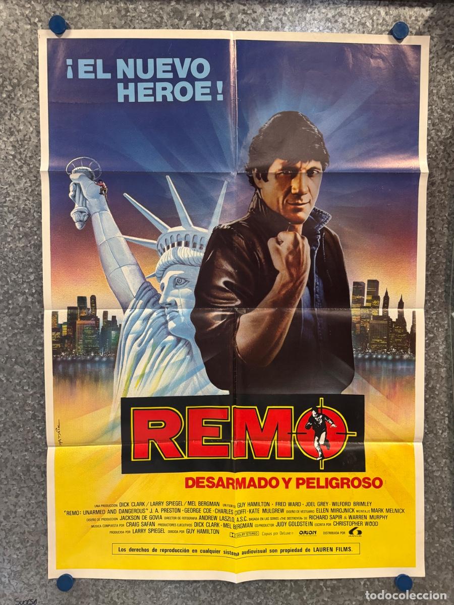 Cine: Remo, Fred Ward, Joe Grey, A&ntilde;o 1985, POSTER ORIGINAL