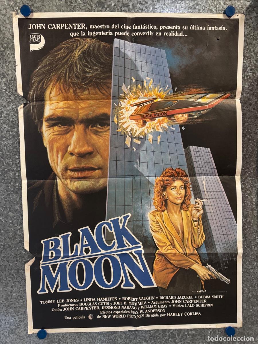 Cine: Black Moon, Tommy Lee Jones, Linda Hamilton, A&ntilde;o 1986, POSTER ORIGINAL