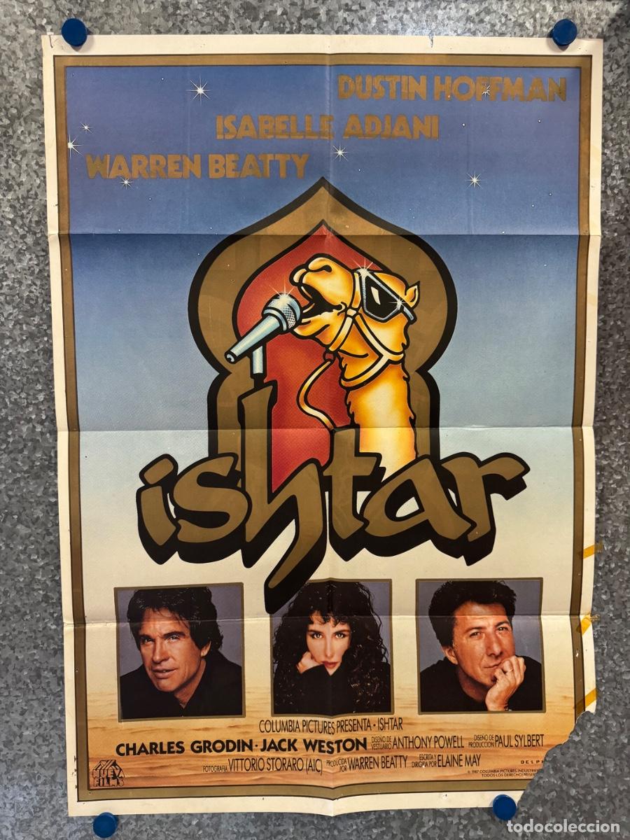 Cine: Ishtar, Warren Beaty, Dustin Hoffman, A&ntilde;o 1987, POSTER ORIGINAL