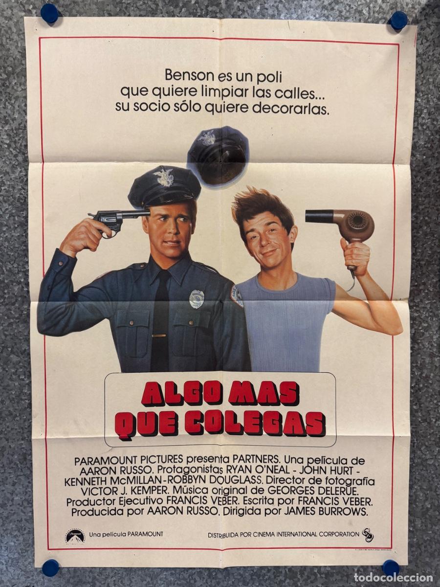 Cine: Algo mas que colegas, Ryan O&rsquo;Neal, John Hurt, A&ntilde;o 1982, POSTER ORIGINAL