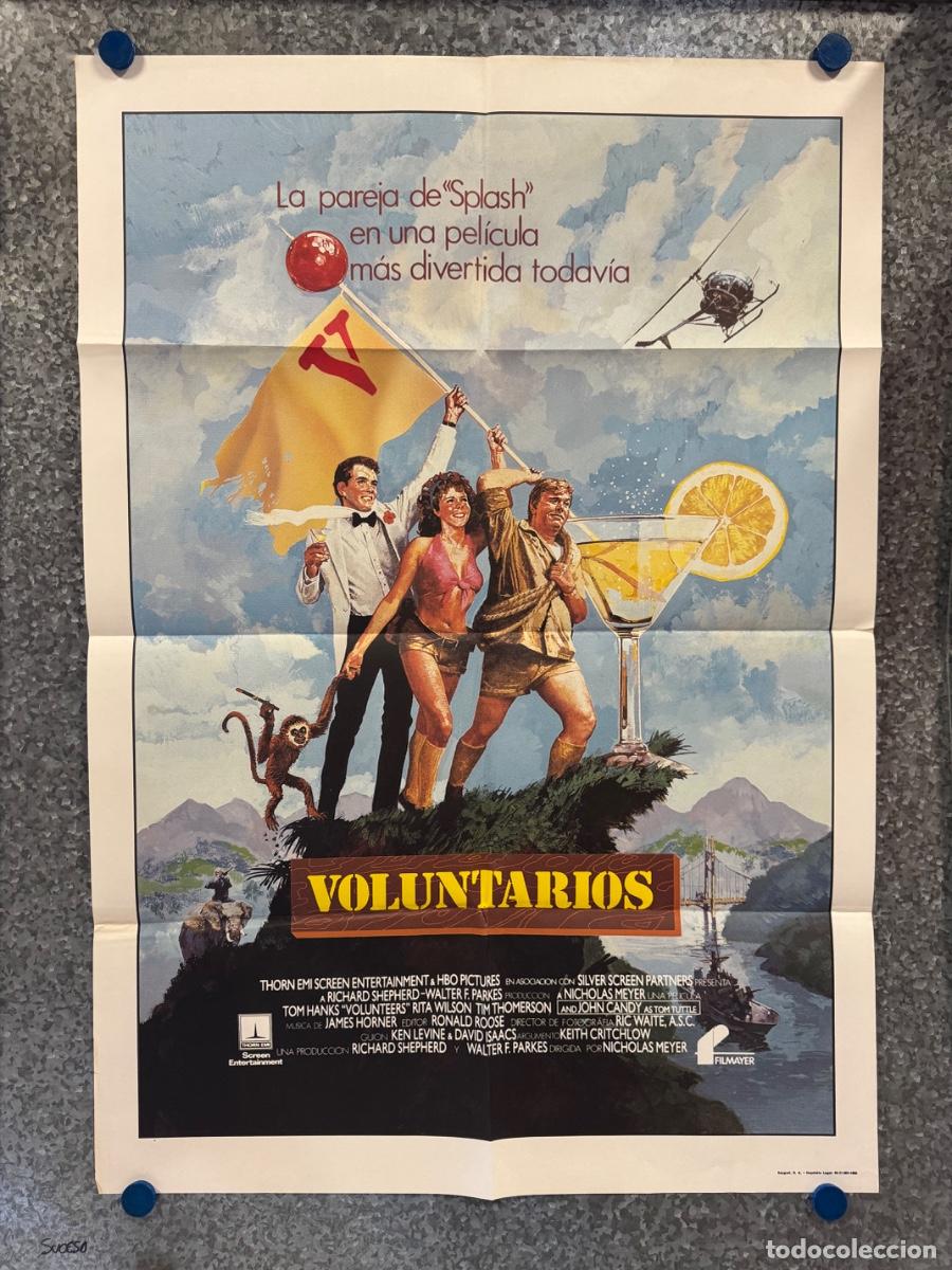 Cine: Voluntarios, Tom Hanks, John Candy, A&ntilde;o 1985, POSTER ORIGINAL