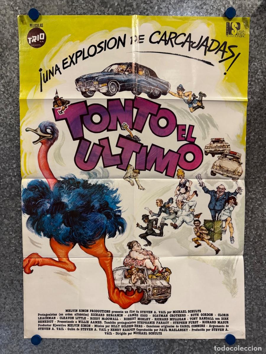 Cine: Tonto el ultimo, Richard Benjamin, Cloris Leachman, A&ntilde;o 1979, POSTER ORIGINAL