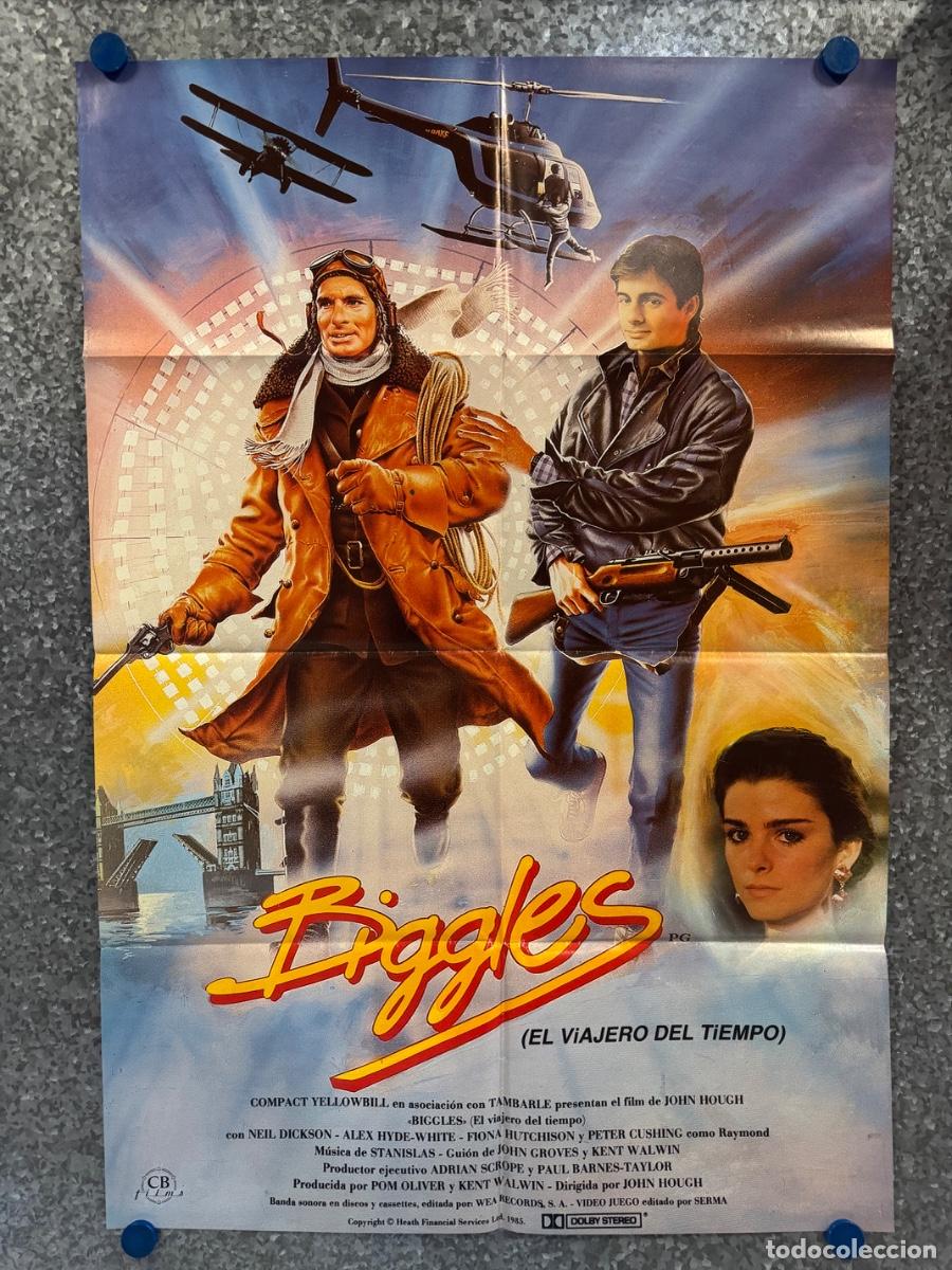 Cine: Biggles, Neil Dickson, Peter Cushing, A&ntilde;o 1986, POSTER ORIGINAL
