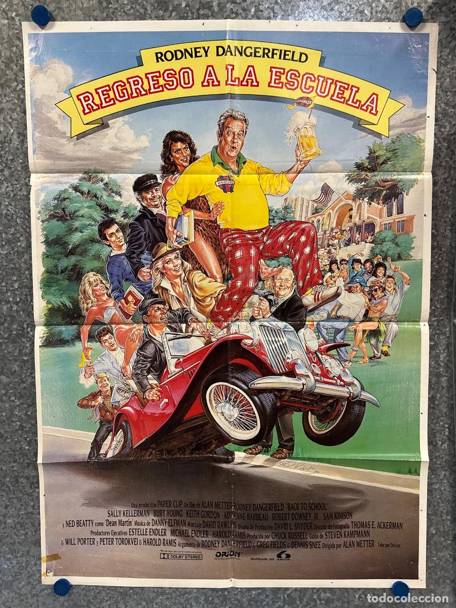 Cine: Regreso a la escuela, Rodney Dangerfield, Sally Kellerman, A&ntilde;o 1986, POSTER ORIGINAL