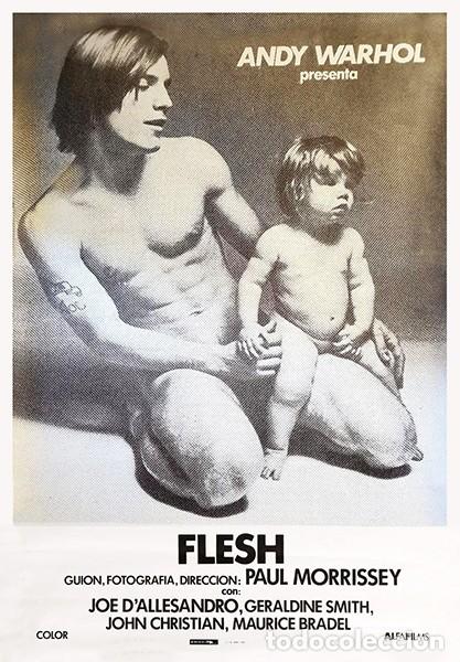 Cine: Andy Warhol presenta Flesh P&oacute;ster 70x100 cm aprox. Paul Morrissey Jope D'Allessandro