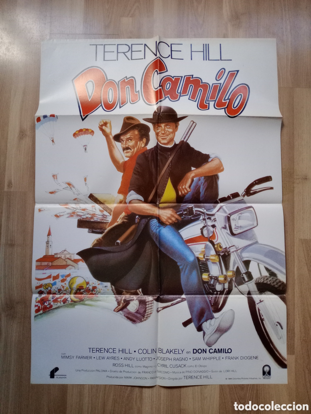 Cine: DON CAMILO - TERENCE HILL - CARTEL ORIGINAL CINE 100 X 70 cms -