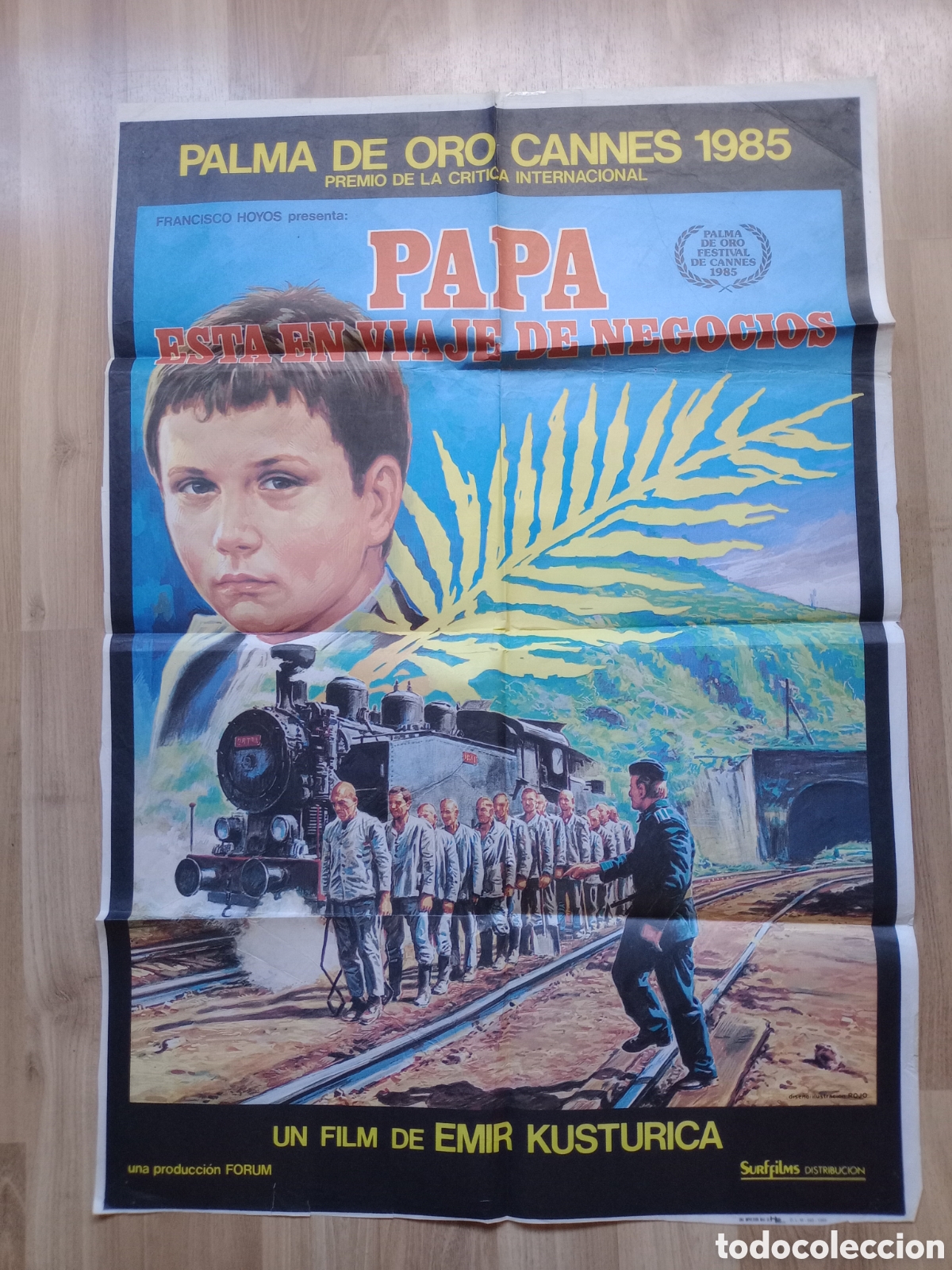 Cine: PAPA ESTA EN VIAJE DE NEGOCIOS - CARTEL ORIGINAL CINE - 100 X 70 cms - EMIR KUSTURICA