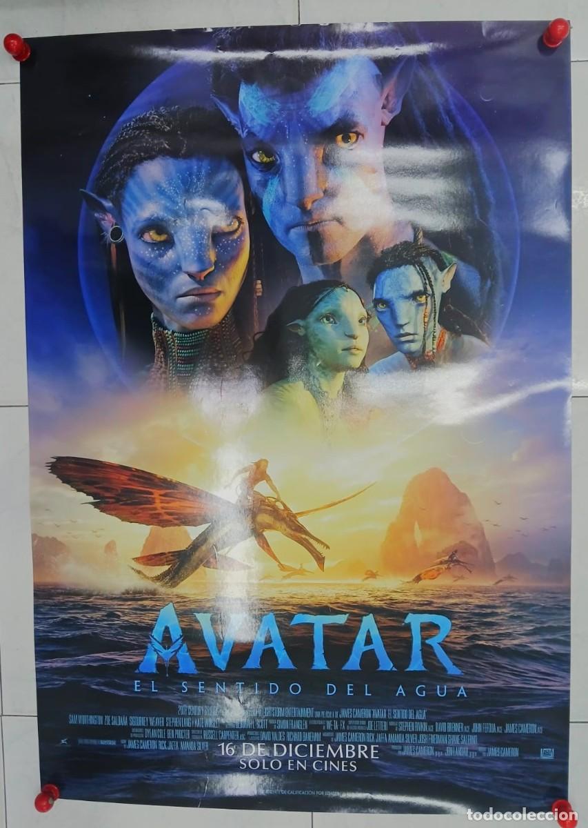 Cine: Avatar El sentido del agua. Poster original (100x70) cm aprox
