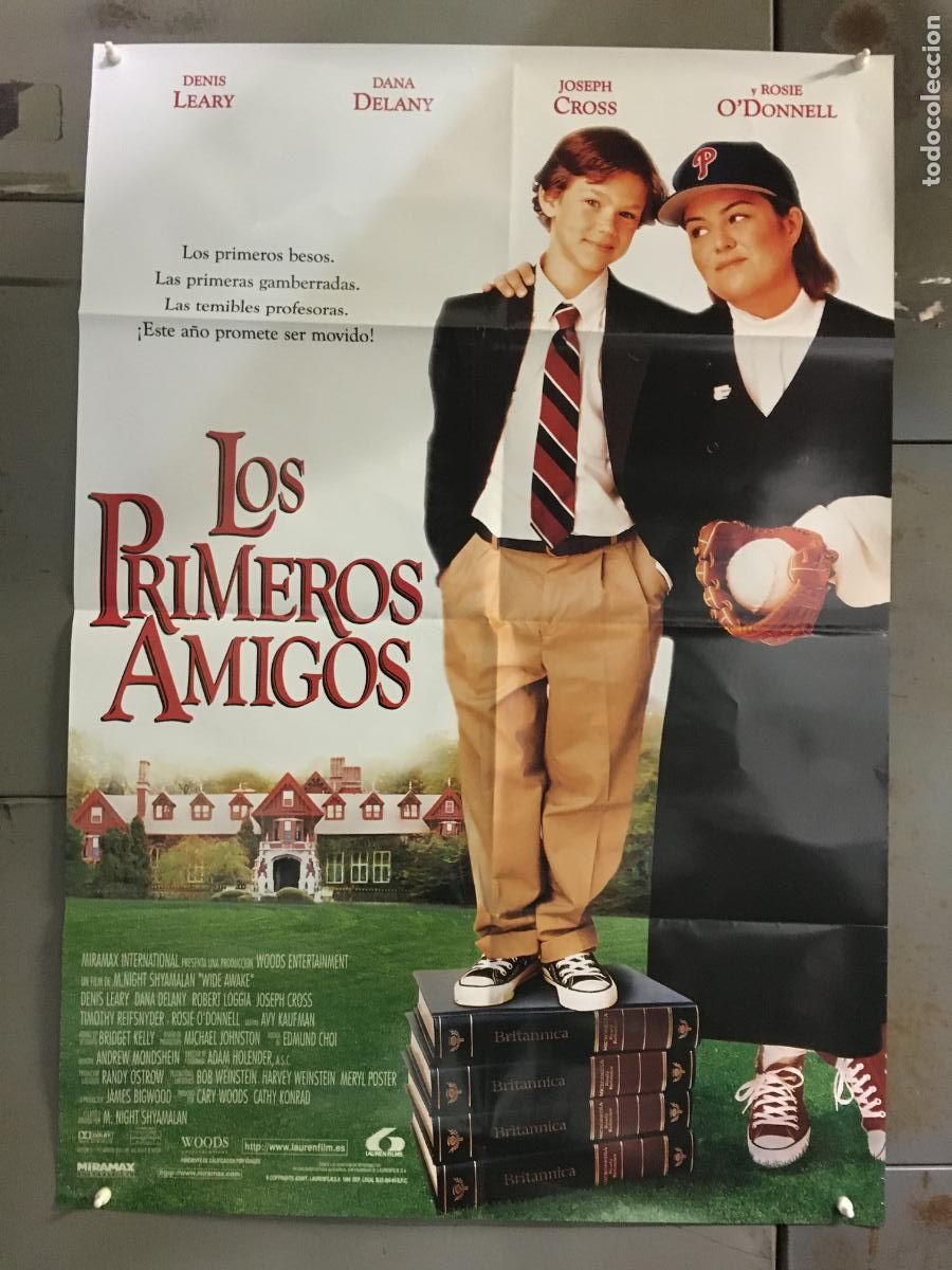 Cine: AFB51 LOS PRIMEROS AMIGOS DANA DELANY ROSSIE O'DONNELL DENIS LEARY POSTER ORIGINAL 70X100 ESTRENO h0