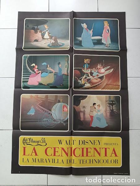 Cin&eacute;ma: VKD 2145 LA CENICIENTA WALT DISNEY POSTER ORIGINAL 70X100 ESPA&Ntilde;OL R-67
