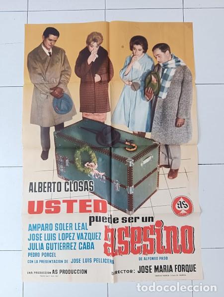 Cine: VKD 2151 USTED PUEDE SER UN ASESINO ALBERTO CLOSAS LOPEZ VAZQUEZ POSTER ORIGINAL 70X100 ESTRENO