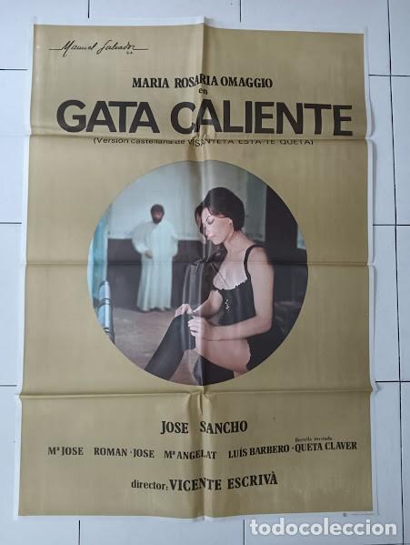 Cine: VKD 2154 LA GATA CALIENTE VISANTETA ESTATE QUIETA MARIA ROSARIA OMAGGIO POSTER ORIG 70X100 ESTRENO