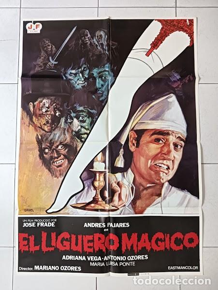 Cine: VKD 2160 EL LIGUERO MAGICO ANDRES PAJARES OZORES JANO POSTER ORIGINAL 70X100 ESTRENO