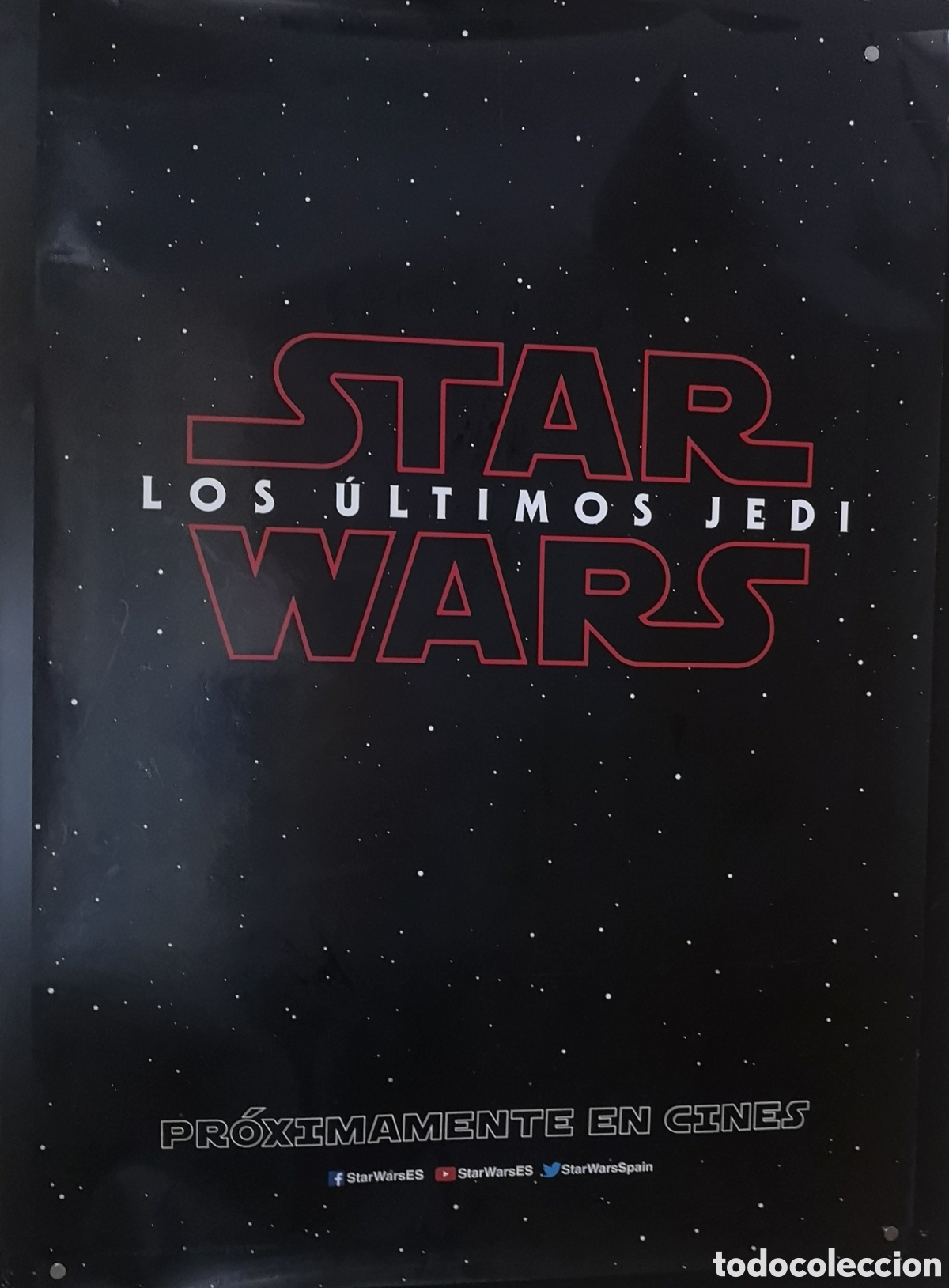 Cine: STAR WARS - LOS &Uacute;LTIMOS JADAIS - 70 X 100