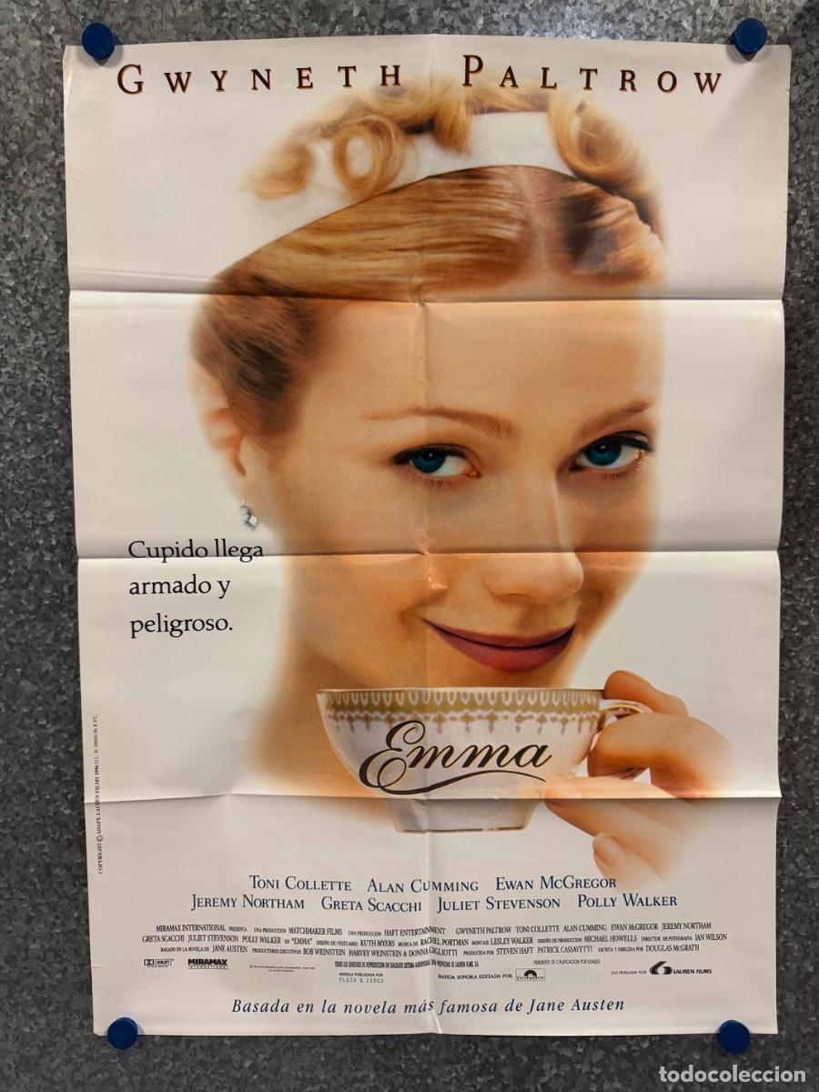 Cine: EMMA, Gwyneth Paltrow, Jeremy Northam, A&ntilde;o 1996, POSTER ORIGINAL