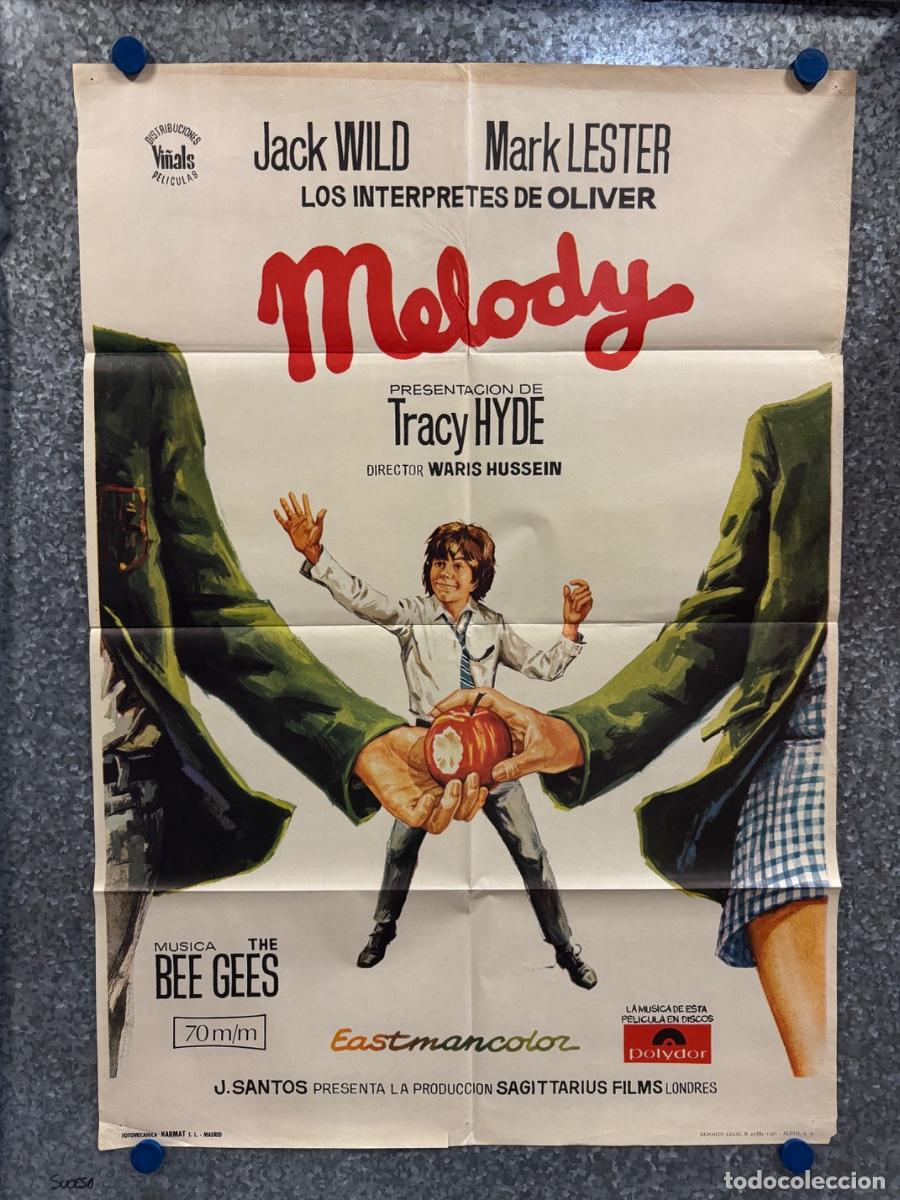 Cine: MELODY, Jack Wild, Mark Lester, A&ntilde;o 1971, POSTER ORIGINAL