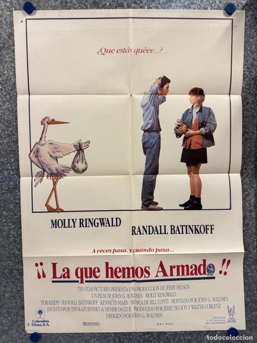 Cine: La que hemos armado, Molly Ringwald, Randall Batinkoff, A&ntilde;o 1988, POSTER ORIGINAL