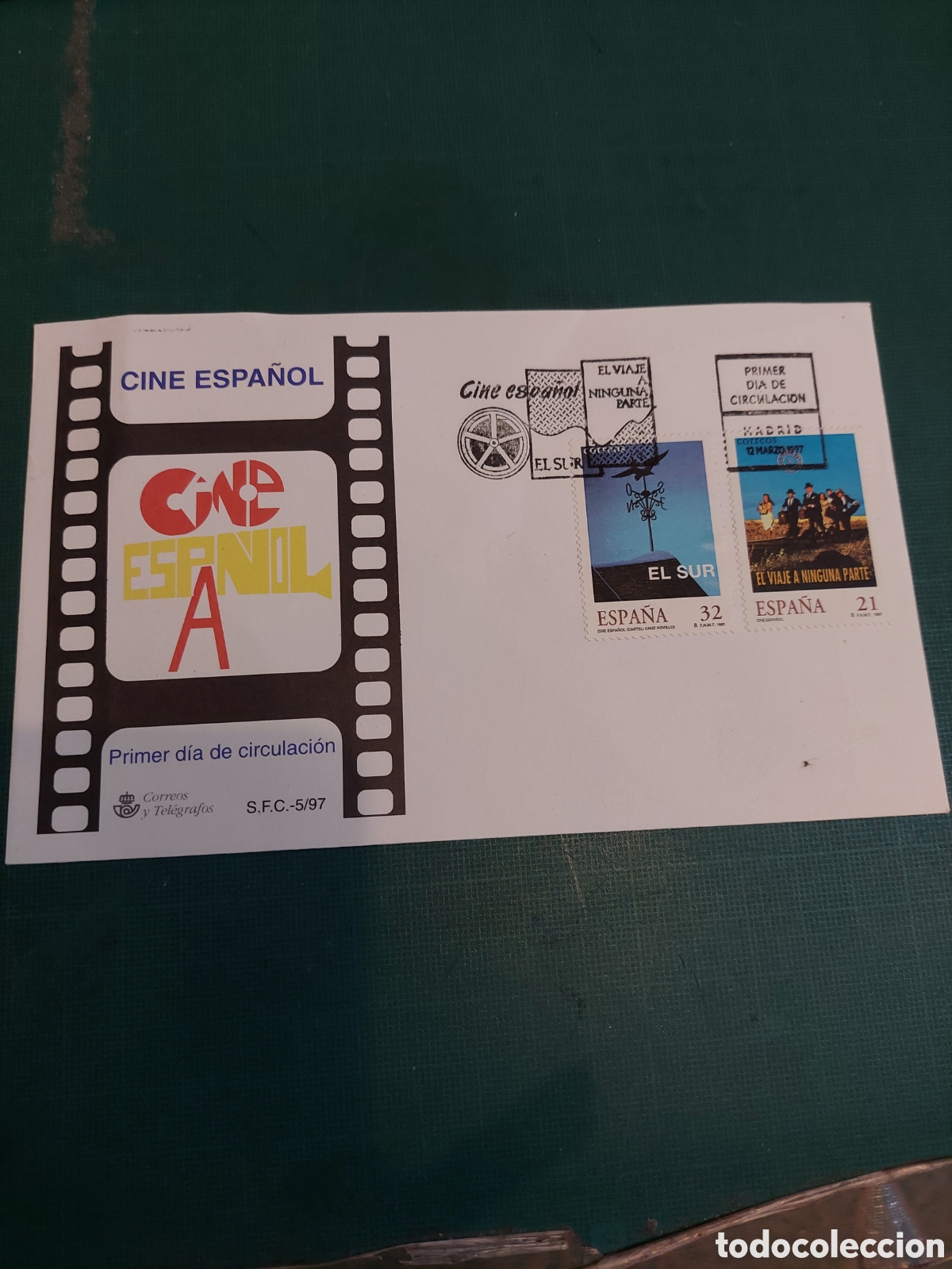 Cine: CINE SFC 1997 EL VIAJE A NINGUNA PARTEE,EL SUR EDIFIL 3472/73 1997