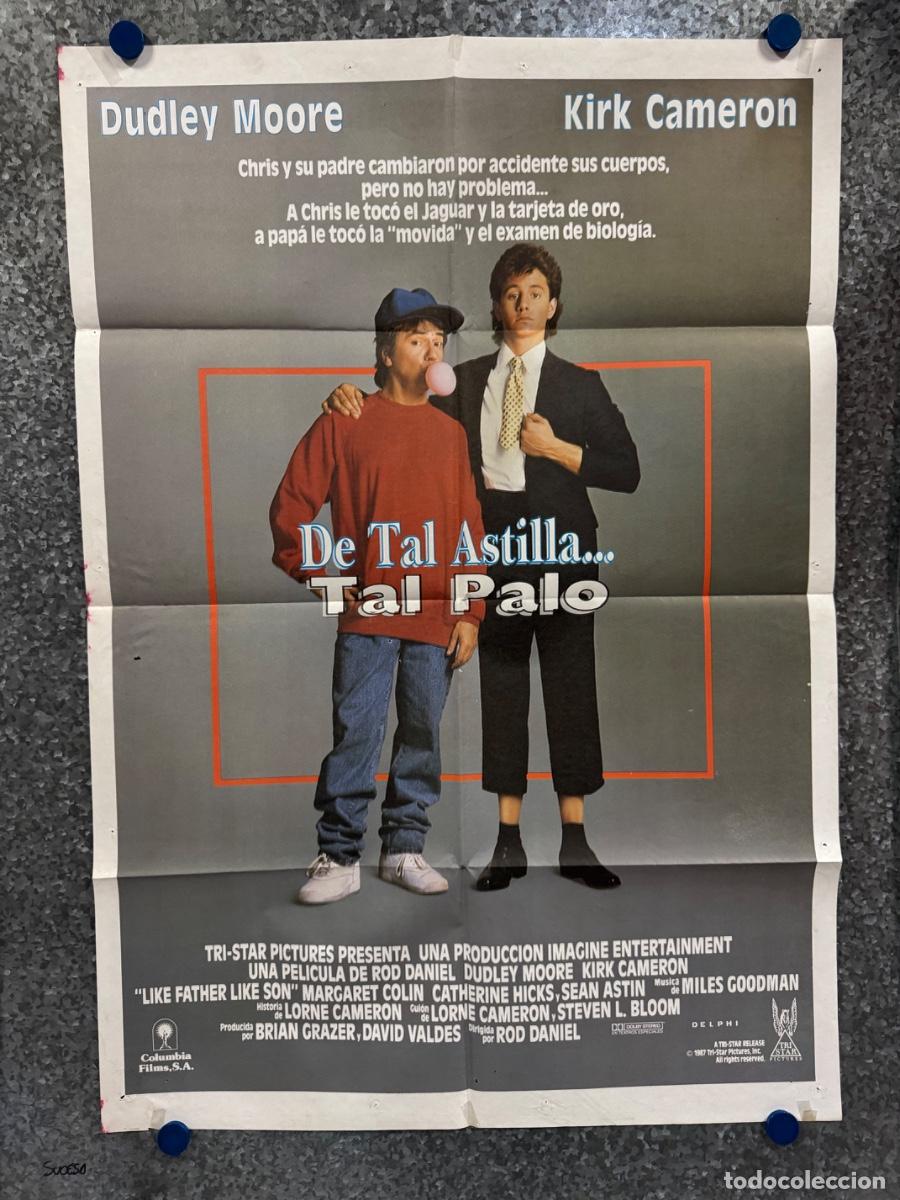Cine: De tal astilla tal palo, Dudley Moore, Kirk Cameron, A&ntilde;o 1987, POSTER ORIGINAL