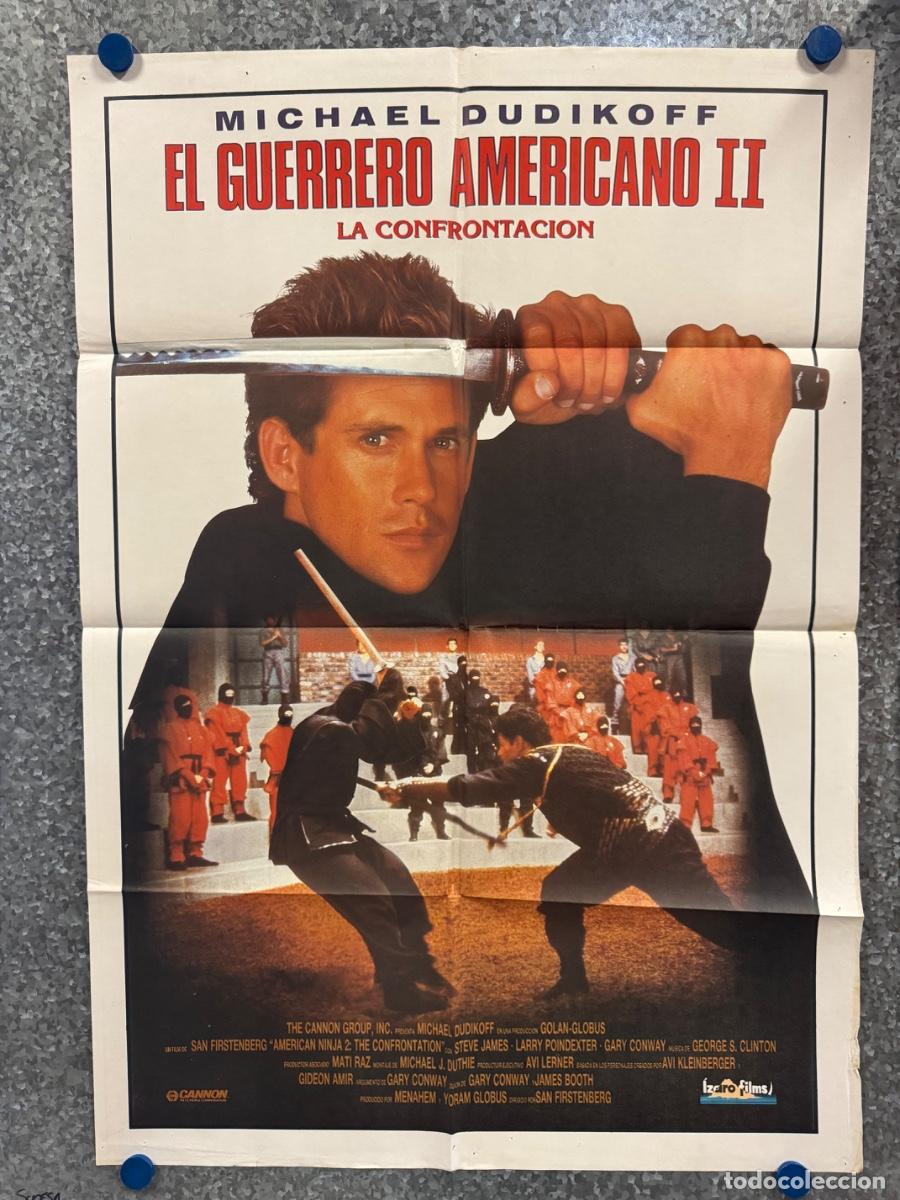 Cine: El guerrero americano 2, Michael Dudikoff, Steve James, A&ntilde;o 1987, POSTER ORIGINAL