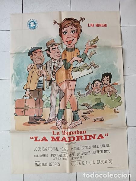 Cine: VKD 2173 LA LLAMABAN LA MADRINA LINA MORGAN POSTER ORIGINAL 70X100 ESTRENO