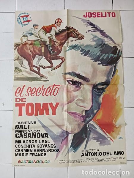 Cine: VKD 2175 EL SECRETO DE TOMY JOSELITO CARRERAS DE CABALLOS POSTER ORIGINAL 70X100 ESTRENO