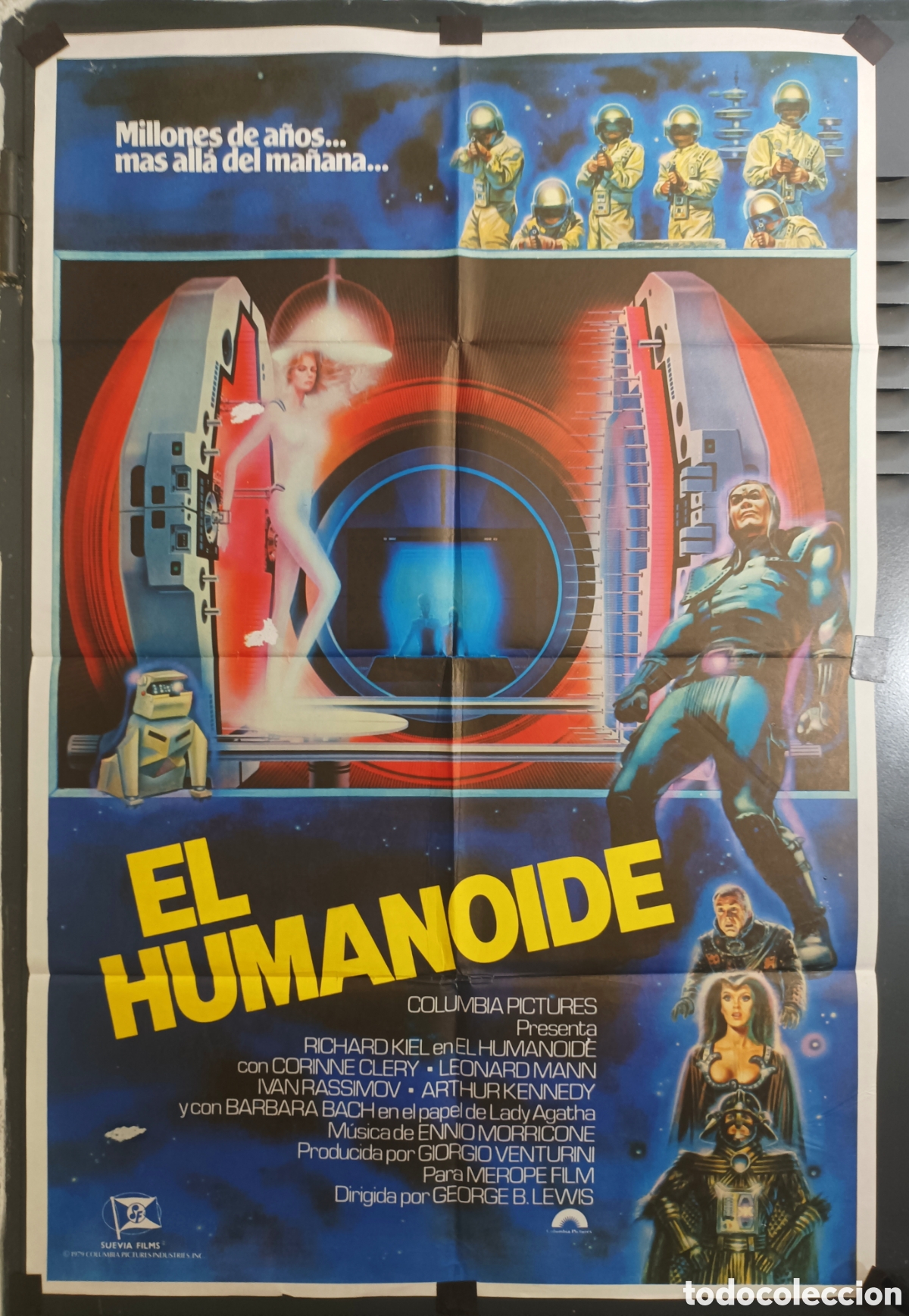 Cine: Cartel original de &eacute;poca de la pel&iacute;cula El HUMANOIDE