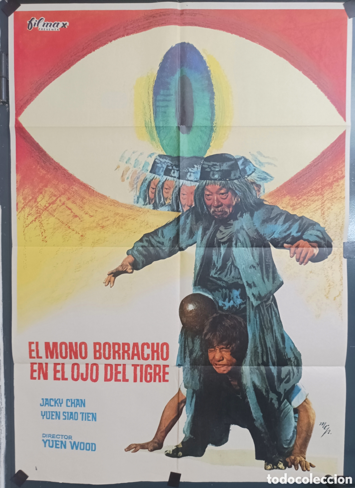 Cine: Cartel original de &eacute;poca de la pel&iacute;cula El mono borracho en el ojo del tigre