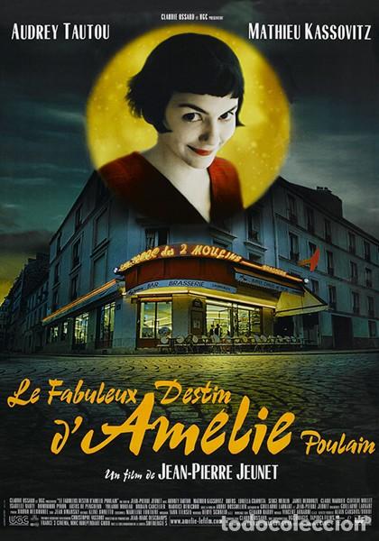 Cine: Am&eacute;lie P&oacute;ster 70x100 cm aprox. Jean-Pierre Jeunet Audrey Tautou Mathieu Kassovitz