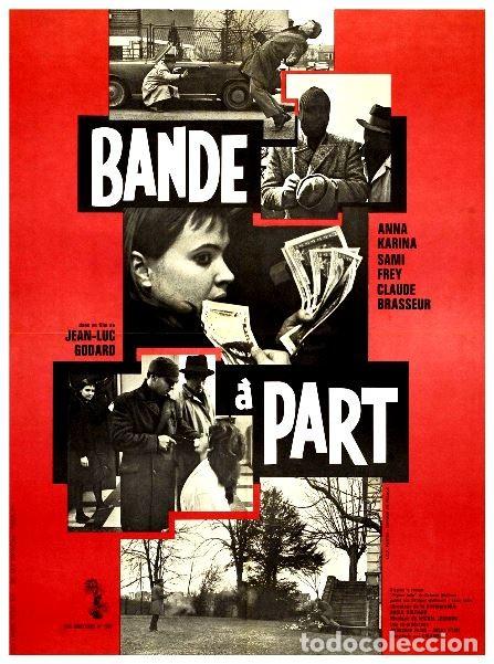 Cine: BANDA APARTE P&oacute;ster 60-70 / 90-100 cm aprox. Jean-Luc Godard Anna Karina