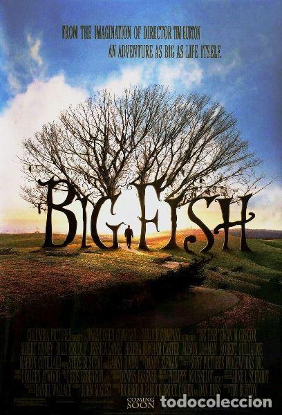 Cine: BIG FISH P&oacute;ster 70x100 cm aprox. Tim Burton Ewan McGregor Albert Finney Jessica Lange