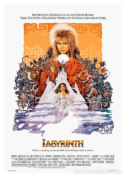 Kino: Dentro del laberinto (Labyrinth) P&oacute;ster 70x100 cm aprox. Jim Henson. Jennifer Connelly, David Bowie