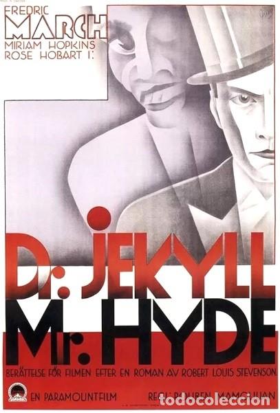 Cin&eacute;ma: El hombre y el monstruo - Doctor Jekyll y Mr Hyde P&oacute;ster 100x70 cm aprox. Rouben Mamoulian