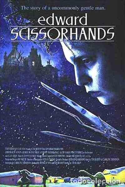 Cine: Eduardo Manostijeras P&oacute;ster Tim Burton Johnny Deep