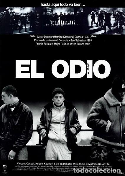 Cine: El odio (La haine) P&oacute;ster 68,5x96,5 cm aprox. Mathieu Kassovitz Vincent Cassel