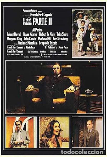 Cine: EL PADRINO II P&oacute;ster 70x100 cm aprox. Francis Ford Coppola Al Pacino Robert De Niro James Caan