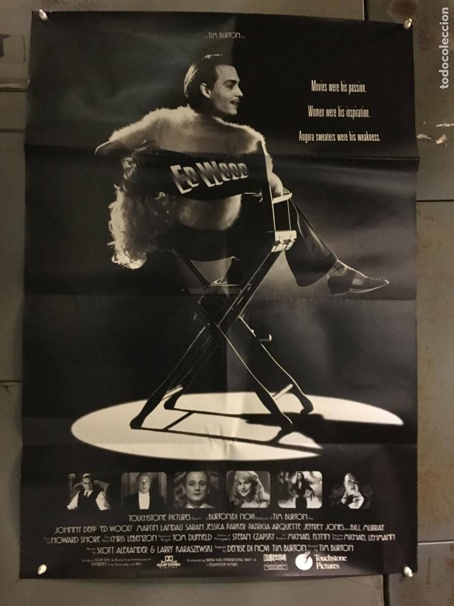 Cine: AFB71 ED WOOD TIM BURTON JOHNNY DEPP MARTIN LANDAU POSTER 70X100 h3