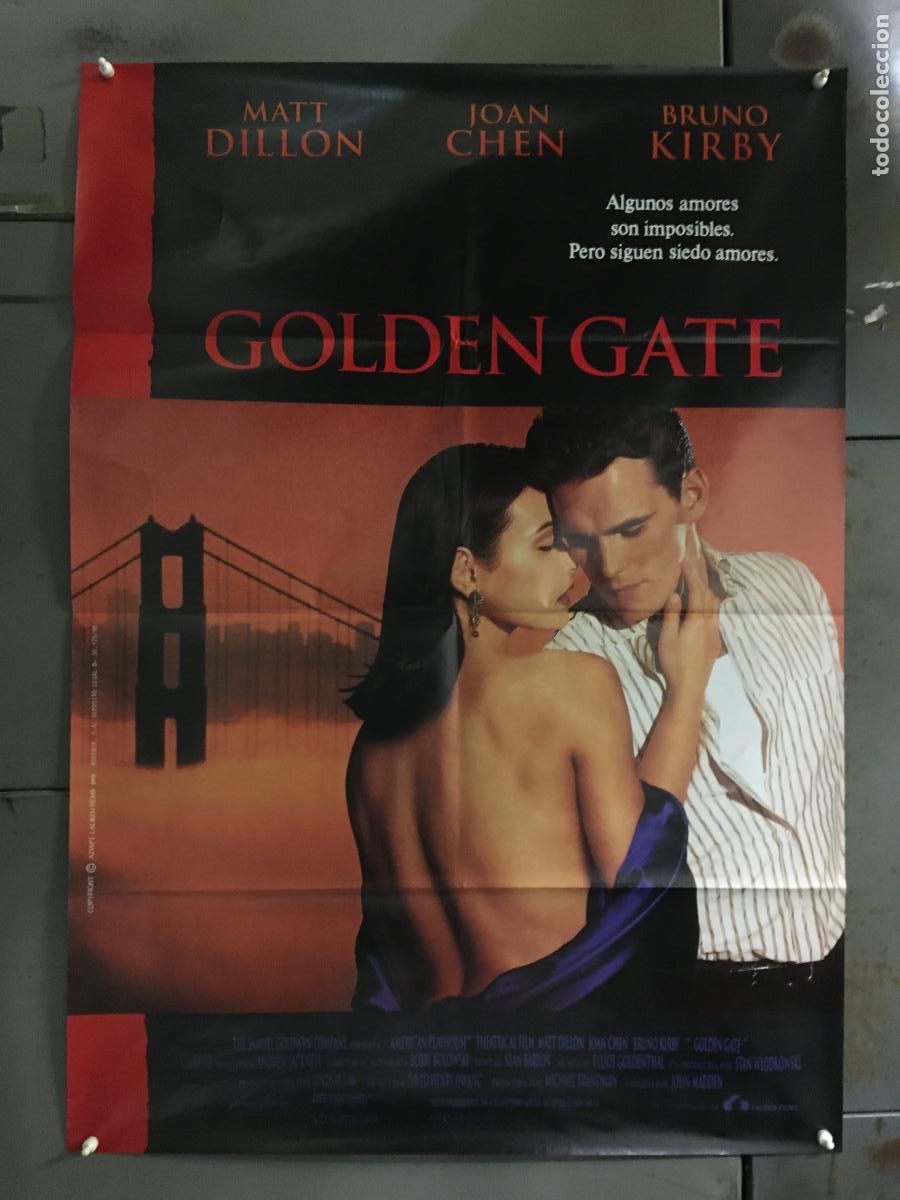 Cine: AFB75 GOLDEN GATE MATT DILLON JOAN CHEN POSTER ORIGINAL 70X100 ESTRENO h3
