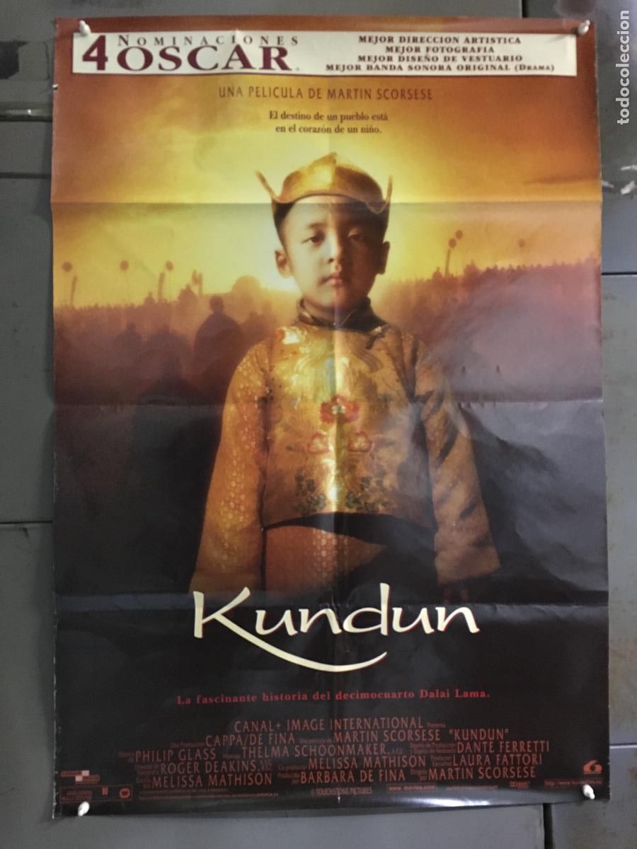 Cine: AFB77 KUNDUN MARTIN SCORSESE POSTER ORIGINAL 70X100 ESTRENO h1