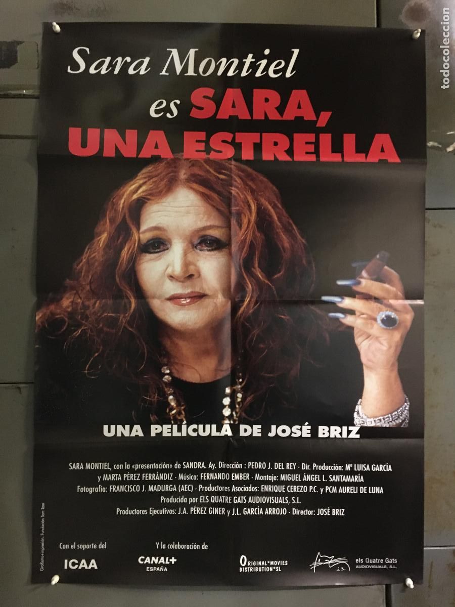 Cine: AFB79 SARA UNA ESTRELLA SARA MONTIEL POSTER ORIGINAL 70X100 ESTRENO h0