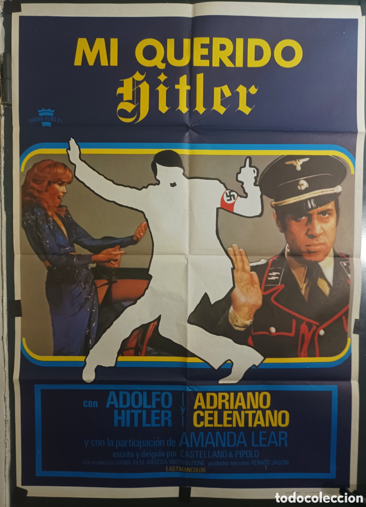 Cine: cartel pel&iacute;cula original Mi querido Hitler 1978 comedia