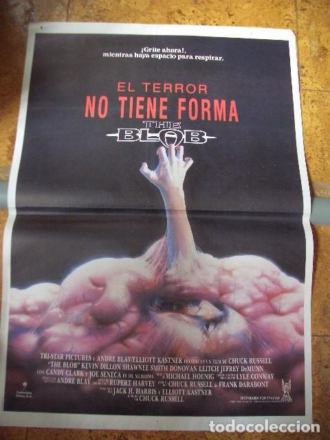 Cine: POSTER ORIGINAL DE CINE 70X100CM EL TERROR NO TIENE FORMA the blob KEVIN DILLON