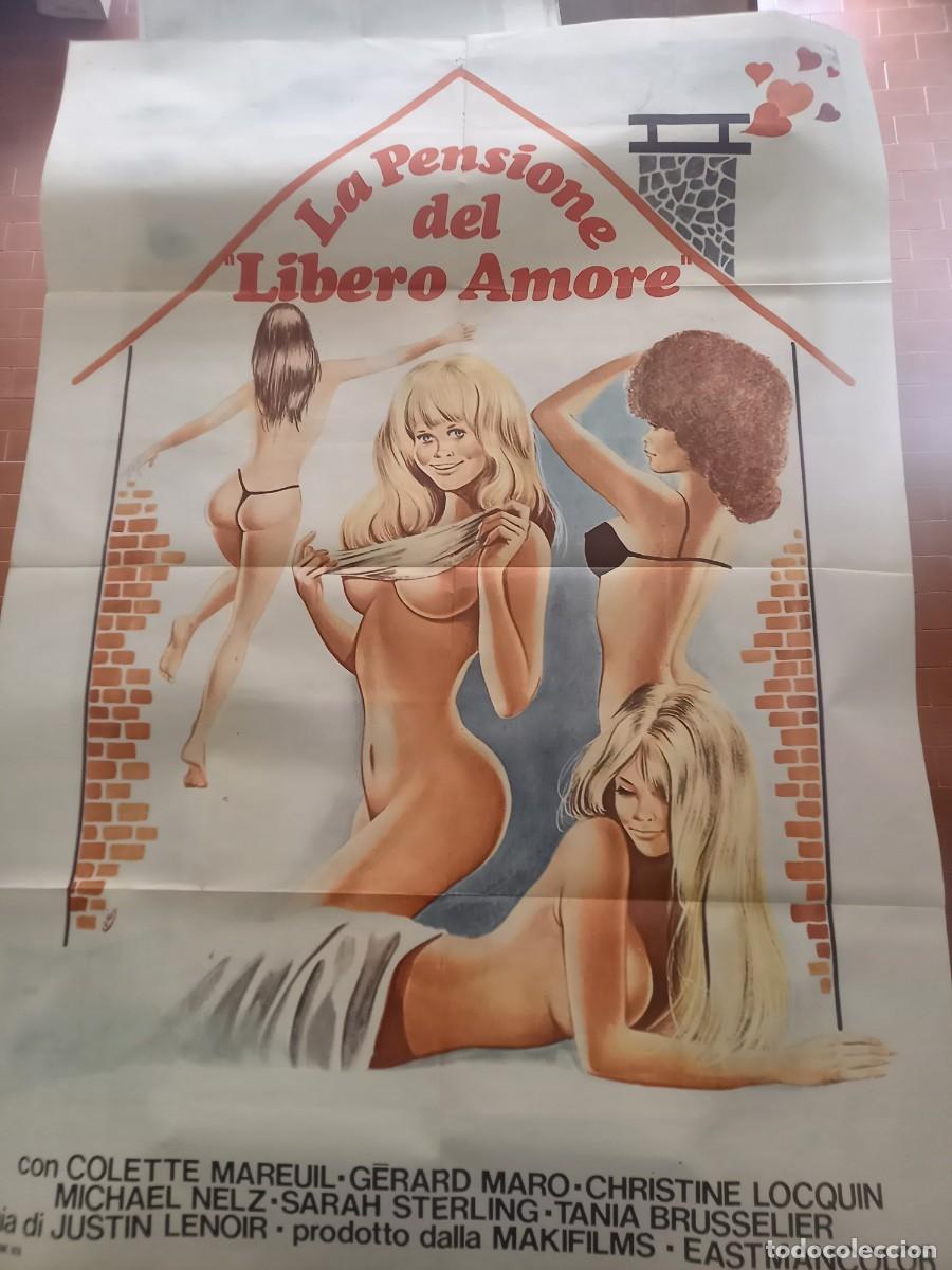 Cine: LA PENSIONE DEL LIBERO AMORE 1974 DI EDDY MATALON POSTER cm. 100X140 COLETTE MAREUIL
