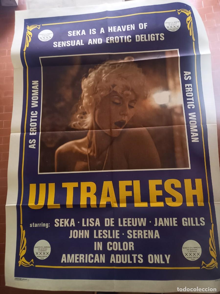 Cine: ULTRAFLESH FILM 1980 DI SVETLANA MISCHOFF POSTER cm. 100X140 CON SEKA JAMIE GILLIS