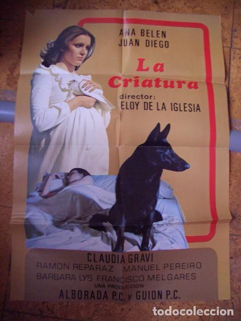 Cine: P&oacute;ster original de cine 70x100xm de Eloy de la Iglesia LA CRIATURA. Ana Bel&eacute;n, Juan Diego, Claudia G