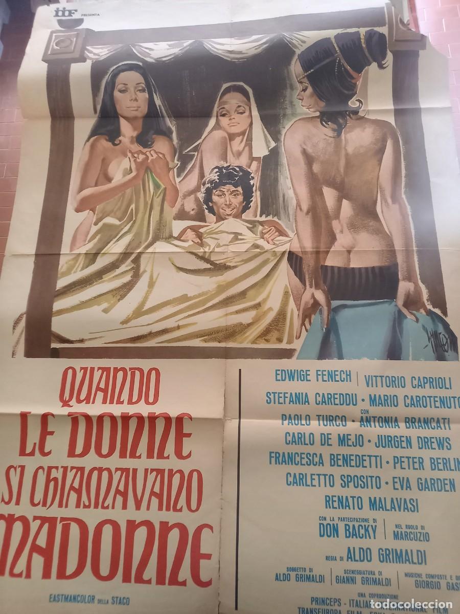 Cine: QUANDO LE DONNE SI CHIAMAVANO MADONNE 1972 POSTER cm. 100X140 EDWIGE FENECH DON BACKY