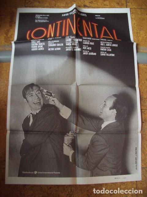 Cine: P&oacute;ster original de cine 70x100xm CONTINENTAL Dirigida por Xavier Villaverde | Guion Xavier Villaverd