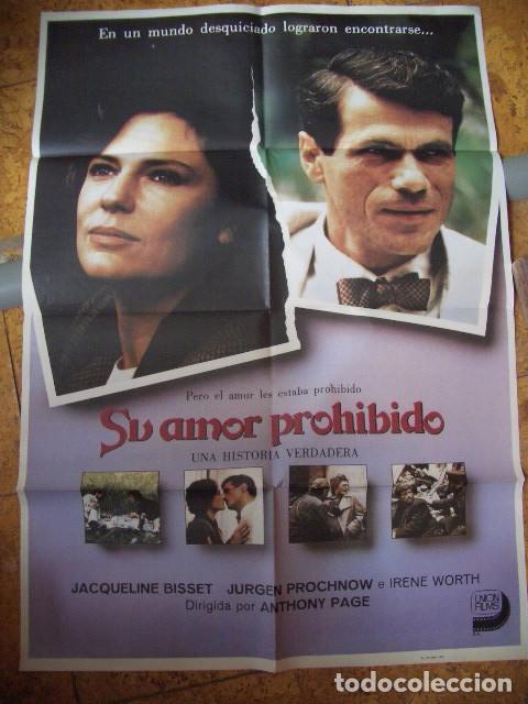 Cine: Cartel de Cine original: Su amor prohibido. A&ntilde;os 70. Tama&ntilde;o 70 x 100
